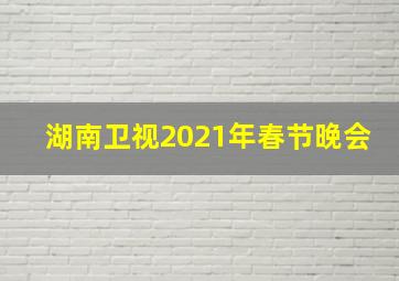 湖南卫视2021年春节晚会