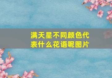 满天星不同颜色代表什么花语呢图片