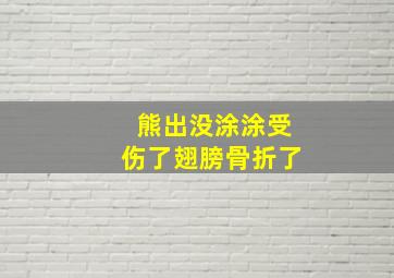 熊出没涂涂受伤了翅膀骨折了