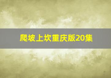 爬坡上坎重庆版20集