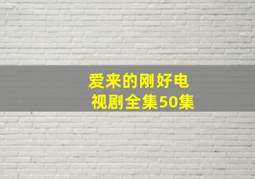 爱来的刚好电视剧全集50集