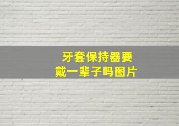 牙套保持器要戴一辈子吗图片