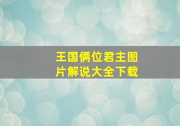 王国俩位君主图片解说大全下载