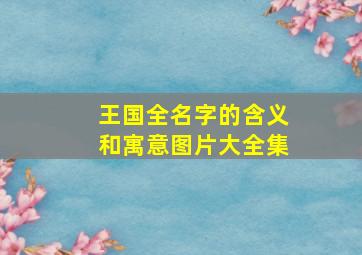 王国全名字的含义和寓意图片大全集