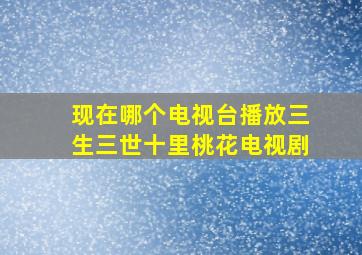 现在哪个电视台播放三生三世十里桃花电视剧