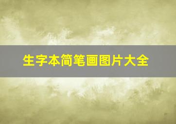 生字本简笔画图片大全