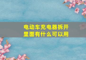 电动车充电器拆开里面有什么可以用