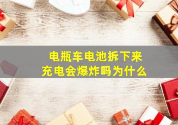 电瓶车电池拆下来充电会爆炸吗为什么