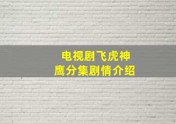 电视剧飞虎神鹰分集剧情介绍