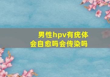 男性hpv有疣体会自愈吗会传染吗