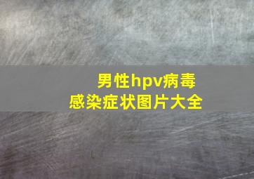 男性hpv病毒感染症状图片大全