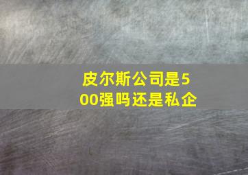 皮尔斯公司是500强吗还是私企