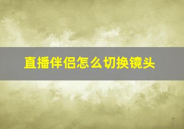 直播伴侣怎么切换镜头