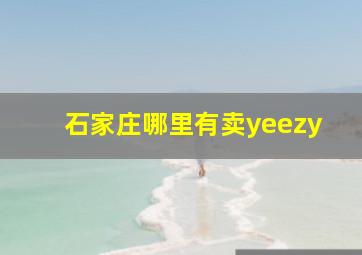 石家庄哪里有卖yeezy