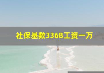 社保基数3368工资一万