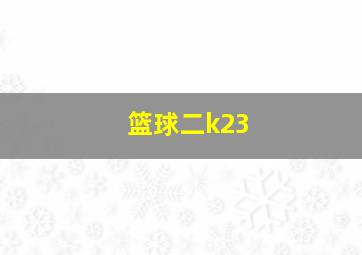 篮球二k23