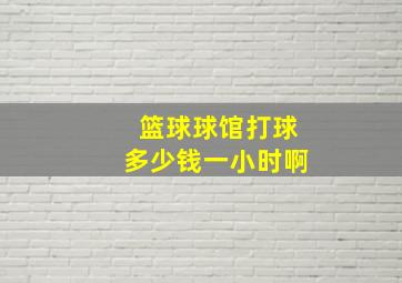 篮球球馆打球多少钱一小时啊