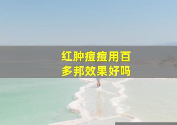 红肿痘痘用百多邦效果好吗