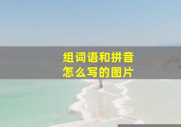 组词语和拼音怎么写的图片