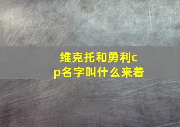 维克托和勇利cp名字叫什么来着