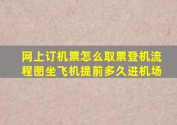 网上订机票怎么取票登机流程图坐飞机提前多久进机场