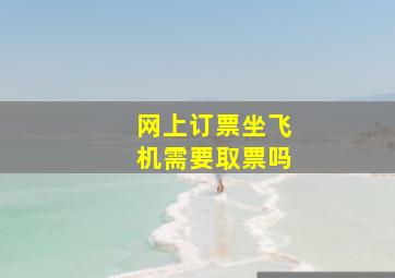 网上订票坐飞机需要取票吗