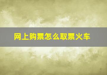 网上购票怎么取票火车