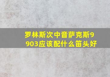 罗林斯次中音萨克斯9903应该配什么笛头好