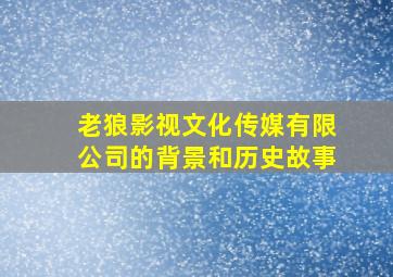 老狼影视文化传媒有限公司的背景和历史故事