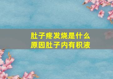 肚子疼发烧是什么原因肚子内有积液