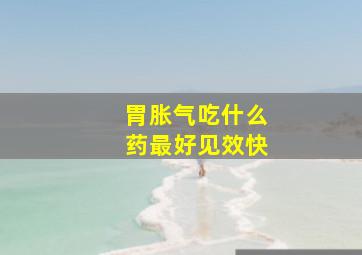 胃胀气吃什么药最好见效快