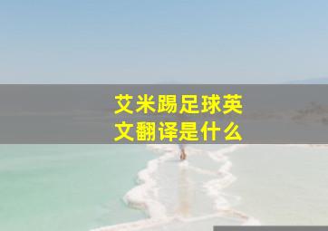 艾米踢足球英文翻译是什么