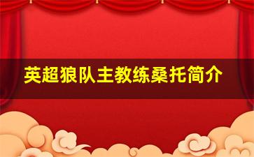 英超狼队主教练桑托简介