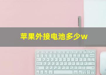 苹果外接电池多少w