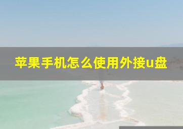 苹果手机怎么使用外接u盘