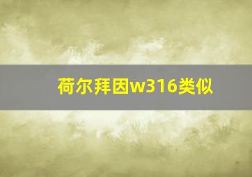 荷尔拜因w316类似