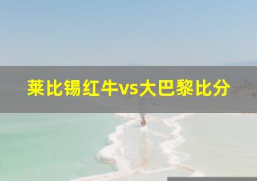 莱比锡红牛vs大巴黎比分