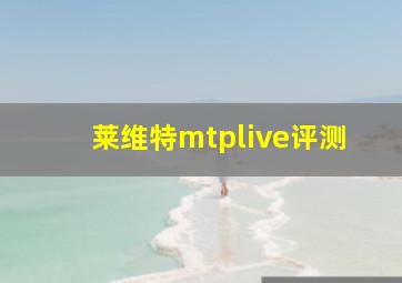 莱维特mtplive评测