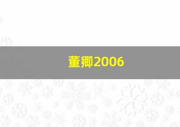 董卿2006