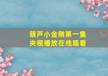 葫芦小金刚第一集央视播放在线观看