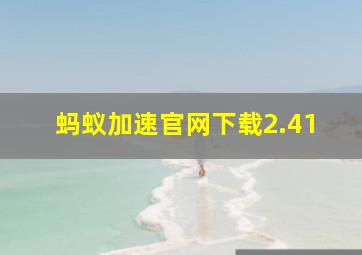 蚂蚁加速官网下载2.41