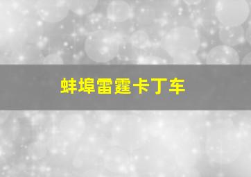 蚌埠雷霆卡丁车