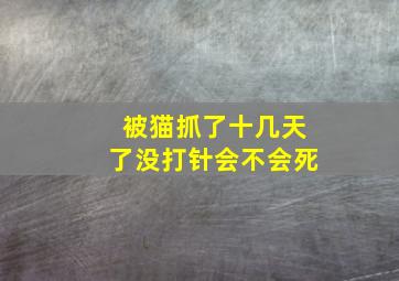 被猫抓了十几天了没打针会不会死