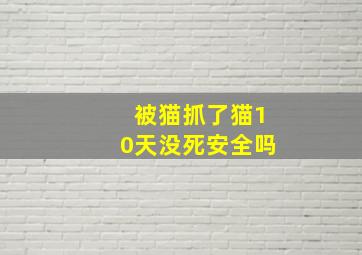 被猫抓了猫10天没死安全吗