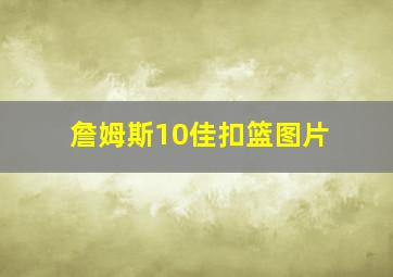 詹姆斯10佳扣篮图片