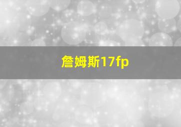 詹姆斯17fp