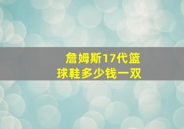 詹姆斯17代篮球鞋多少钱一双