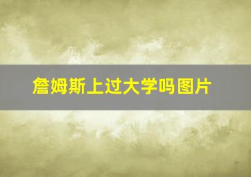 詹姆斯上过大学吗图片