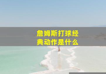 詹姆斯打球经典动作是什么