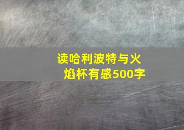 读哈利波特与火焰杯有感500字